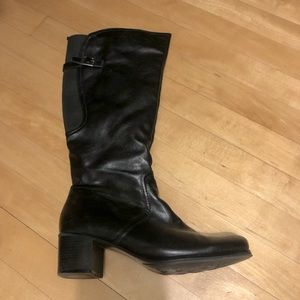 Laura Ashley Black below knee boots